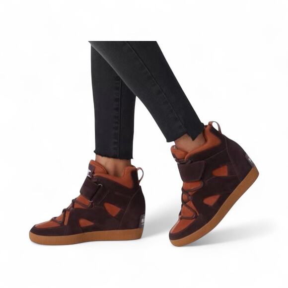 Sorel Women's Out N About Sport Wedge Sneakers Brown Size 7.5 - Picture 2 of 9